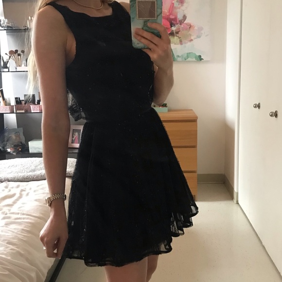 Bebe party dress black sz 2 - Picture 3 of 12